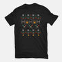 Tie Fighters Christmas-Mens-Basic-Tee-rocketman_art