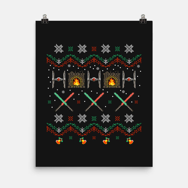 Tie Fighters Christmas-None-Matte-Poster-rocketman_art