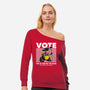 Make America Clean Again-Womens-Off Shoulder-Sweatshirt-Herk Up Tees