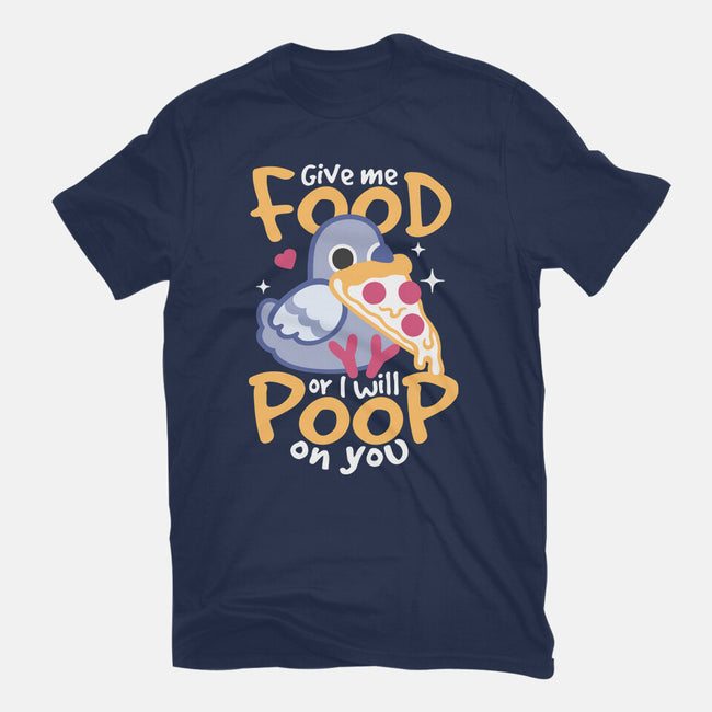 Hungry Pigeon Pizza-Womens-Basic-Tee-NemiMakeit
