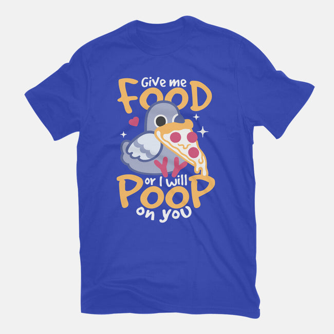 Hungry Pigeon Pizza-Womens-Basic-Tee-NemiMakeit