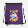 Hungry Pigeon Pizza-None-Drawstring-Bag-NemiMakeit