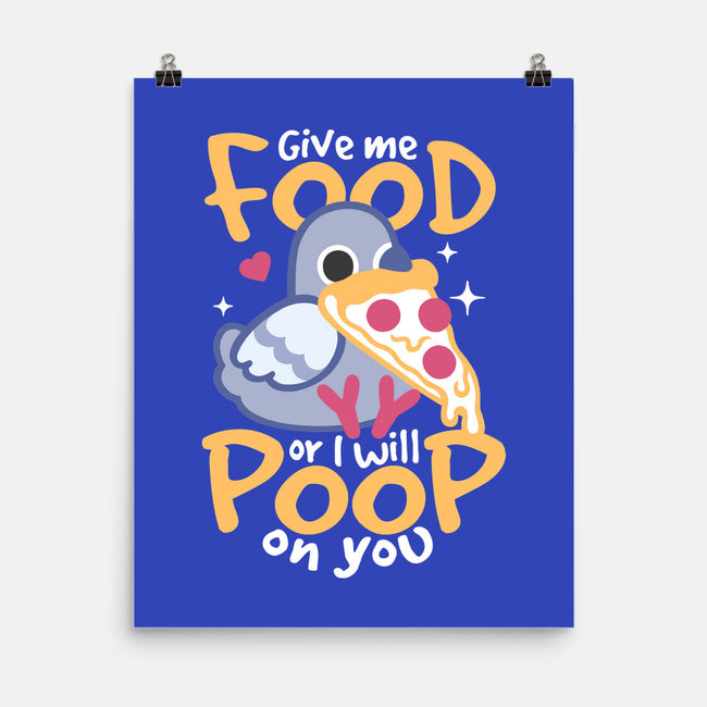 Hungry Pigeon Pizza-None-Matte-Poster-NemiMakeit