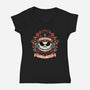 Merry And Scary-Womens-V-Neck-Tee-glitchygorilla