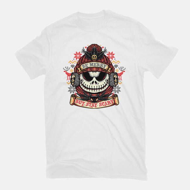 Merry And Scary-Unisex-Basic-Tee-glitchygorilla