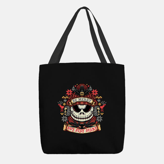 Merry And Scary-None-Basic Tote-Bag-glitchygorilla