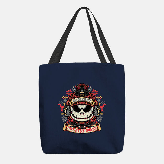 Merry And Scary-None-Basic Tote-Bag-glitchygorilla