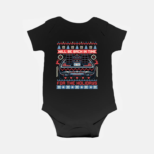 Back In Time For The Holidays-Baby-Basic-Onesie-glitchygorilla