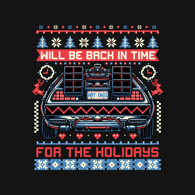 Back In Time For The Holidays-None-Glossy-Sticker-glitchygorilla