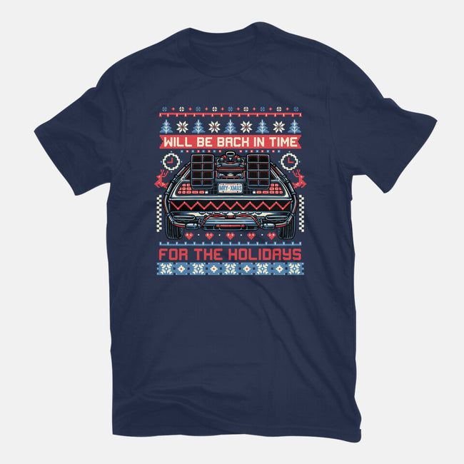 Back In Time For The Holidays-Youth-Basic-Tee-glitchygorilla