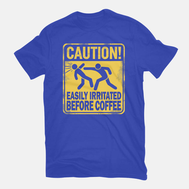 Easily Irritated Before Coffee-Unisex-Basic-Tee-BridgeWalker