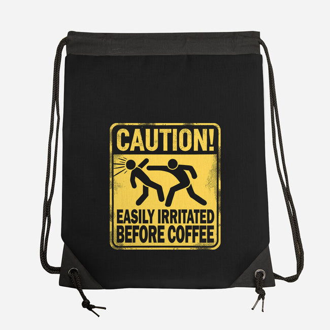 Easily Irritated Before Coffee-None-Drawstring-Bag-BridgeWalker