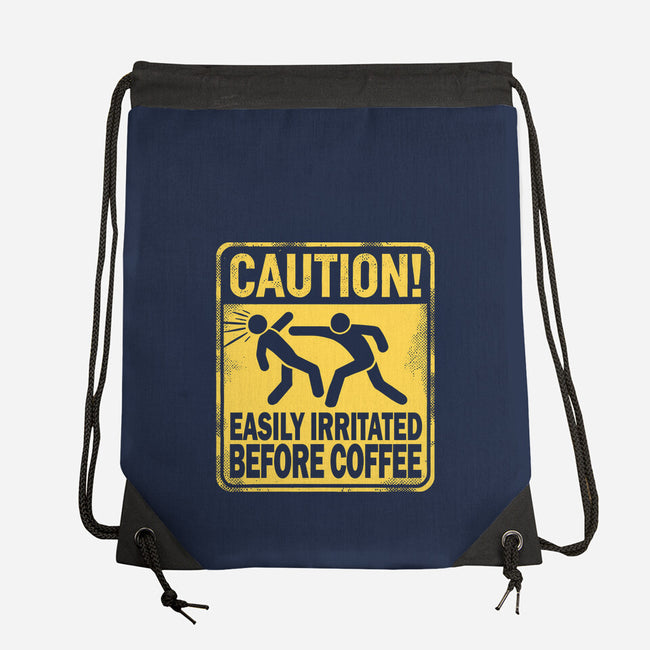 Easily Irritated Before Coffee-None-Drawstring-Bag-BridgeWalker