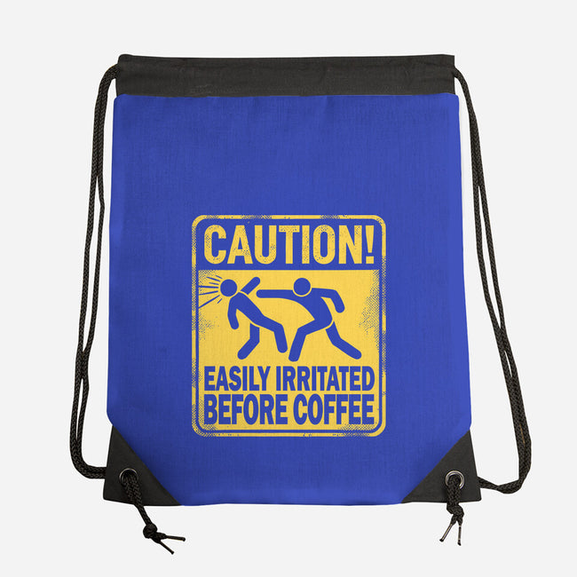 Easily Irritated Before Coffee-None-Drawstring-Bag-BridgeWalker