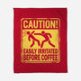 Easily Irritated Before Coffee-None-Fleece-Blanket-BridgeWalker