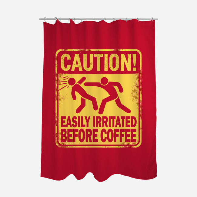 Easily Irritated Before Coffee-None-Polyester-Shower Curtain-BridgeWalker