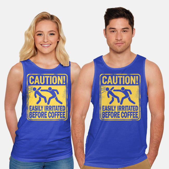 Easily Irritated Before Coffee-Unisex-Basic-Tank-BridgeWalker