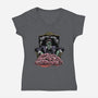 Zombie Montana-Womens-V-Neck-Tee-zascanauta