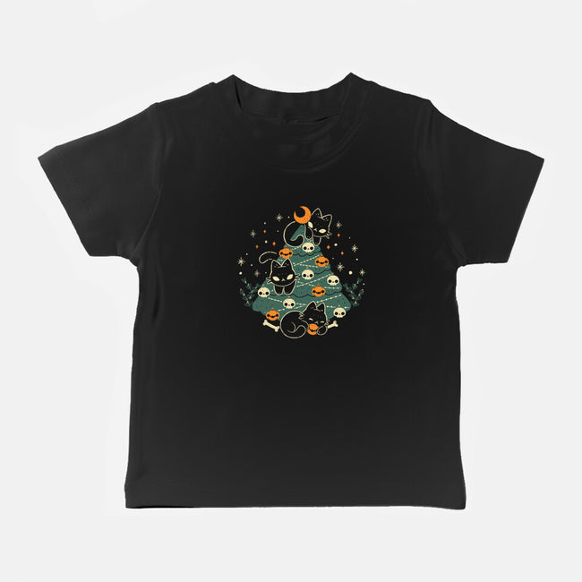 Halloween Christmas Tree-Baby-Basic-Tee-xMorfina