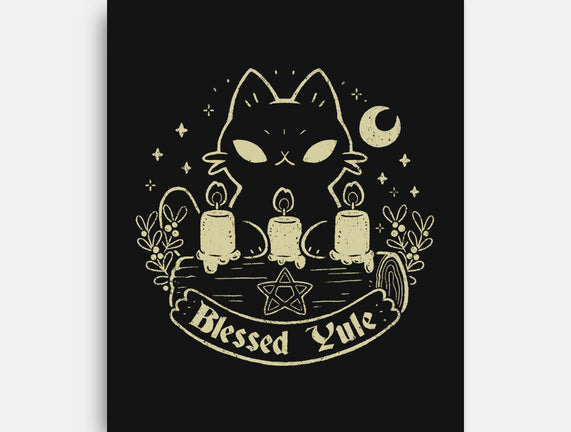 Blessed Yule Black Cat