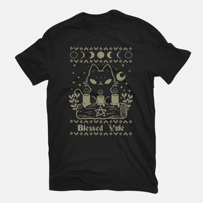 Blessed Yule Sweater-Womens-Fitted-Tee-xMorfina