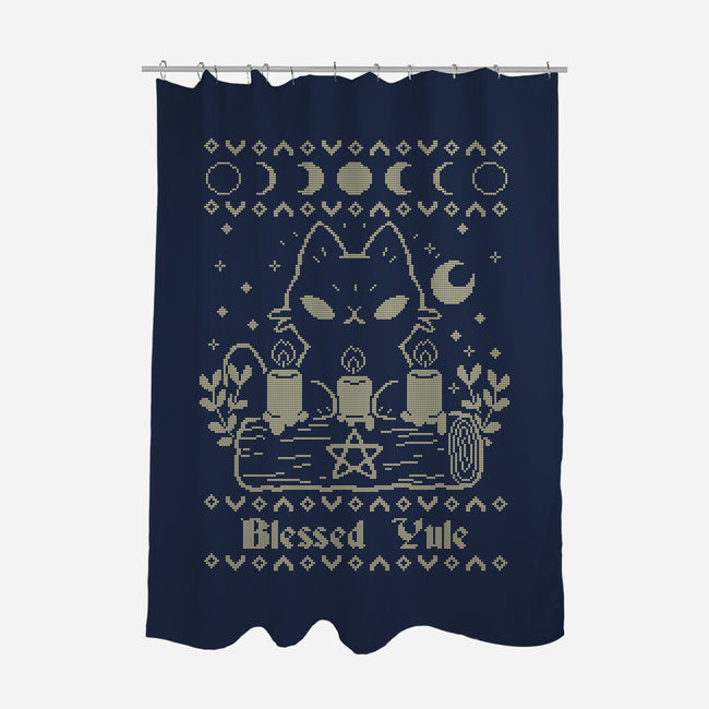 Blessed Yule Sweater-None-Polyester-Shower Curtain-xMorfina