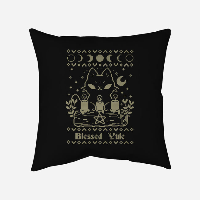 Blessed Yule Sweater-None-Removable Cover w Insert-Throw Pillow-xMorfina