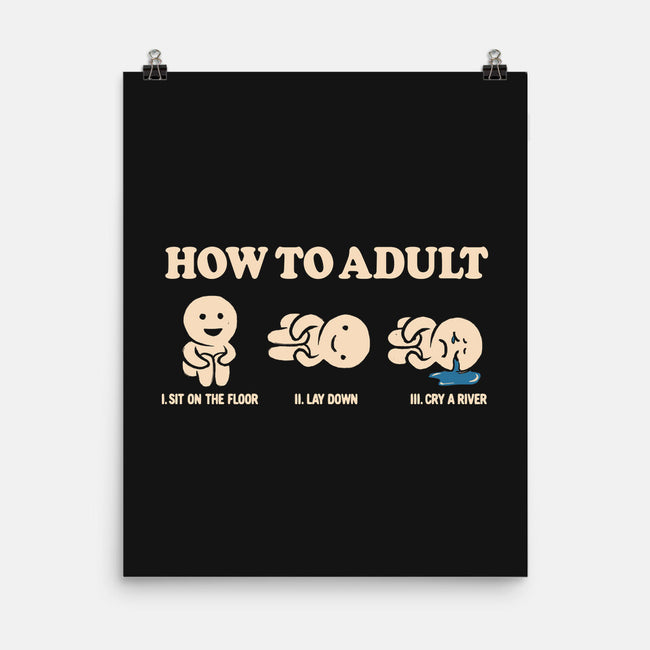 How To Adult-None-Matte-Poster-koalastudio