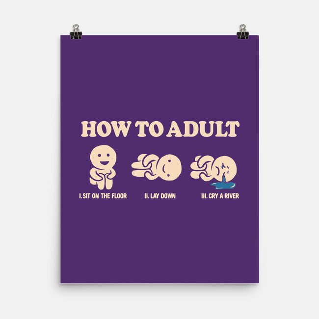 How To Adult-None-Matte-Poster-koalastudio