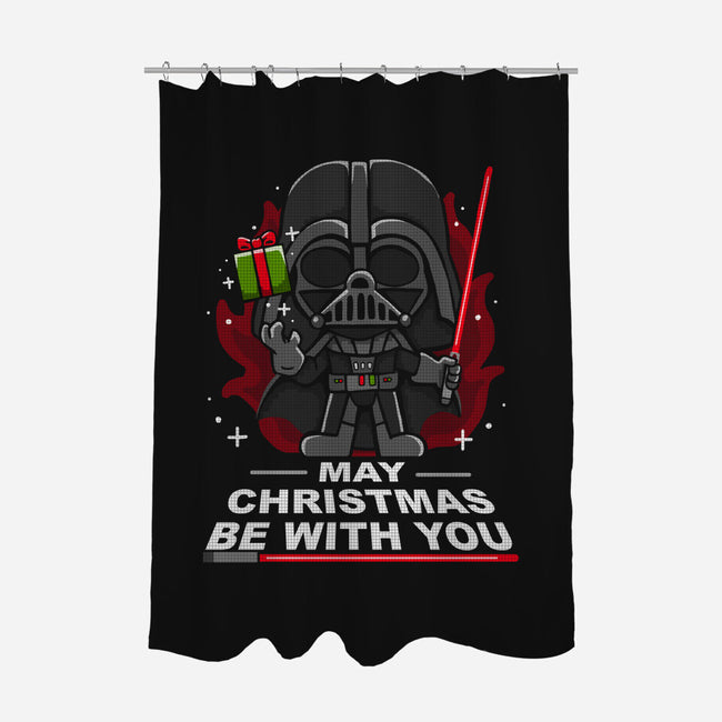 May Christmas Be With You-None-Polyester-Shower Curtain-Vallina84