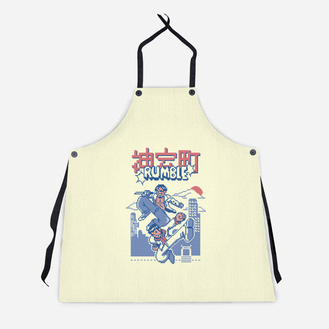 Kamurocho Rumble-Unisex-Kitchen-Apron-Henrique Torres