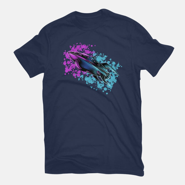 Neon Spaceship-Mens-Heavyweight-Tee-nickzzarto