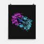 Neon Spaceship-None-Matte-Poster-nickzzarto