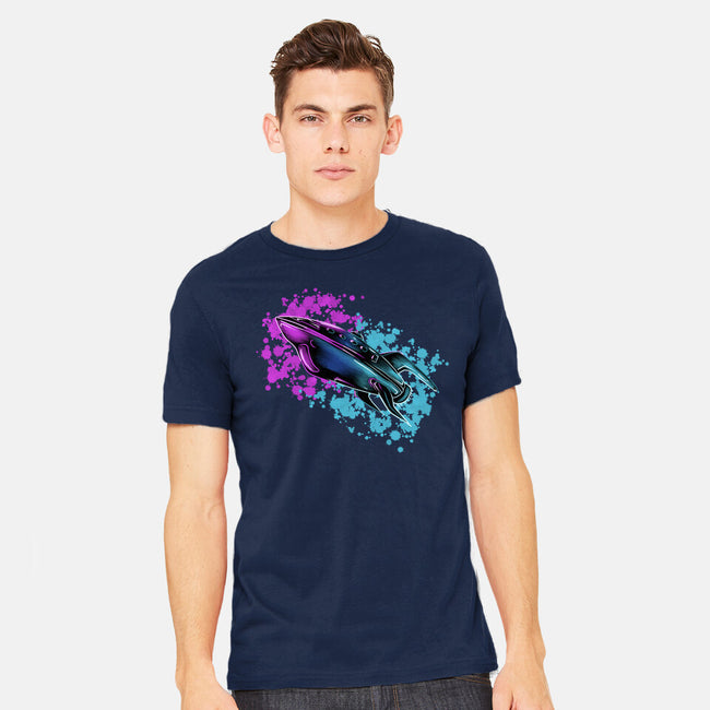 Neon Spaceship-Mens-Heavyweight-Tee-nickzzarto