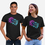 Neon Spaceship-Unisex-Basic-Tee-nickzzarto