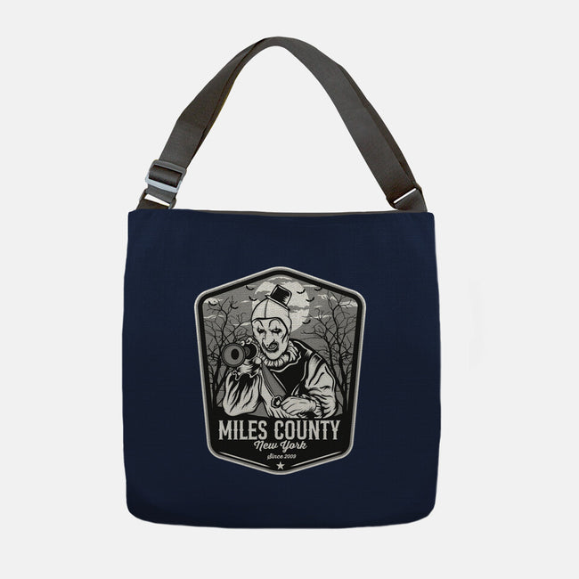 Miles County Badge-None-Adjustable Tote-Bag-CarloJ1956