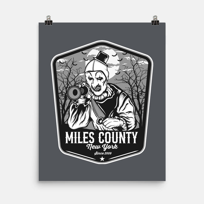 Miles County Badge-None-Matte-Poster-CarloJ1956