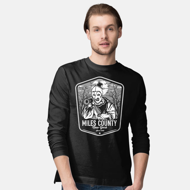 Miles County Badge-Mens-Long Sleeved-Tee-CarloJ1956