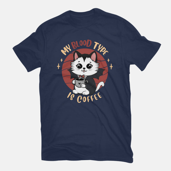 My Blood Type Is Coffee-Womens-Basic-Tee-Trendlory