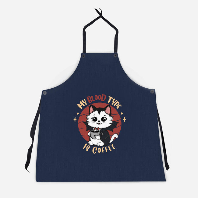 My Blood Type Is Coffee-Unisex-Kitchen-Apron-Trendlory