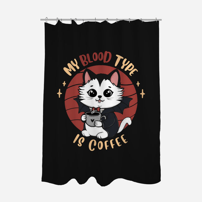 My Blood Type Is Coffee-None-Polyester-Shower Curtain-Trendlory