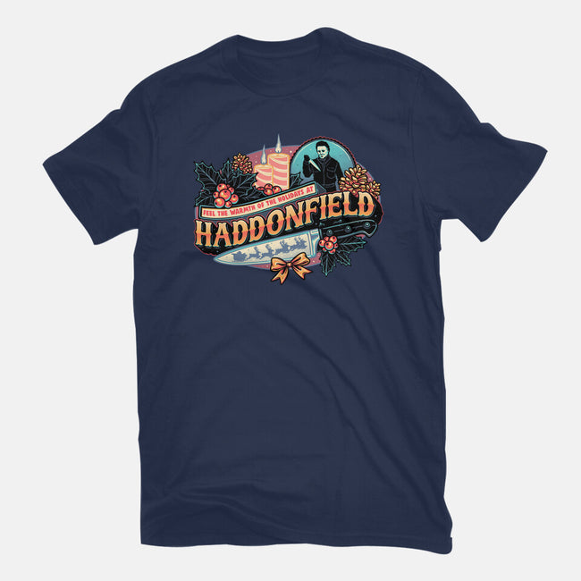 Haddonfield Holidays-Mens-Heavyweight-Tee-glitchygorilla