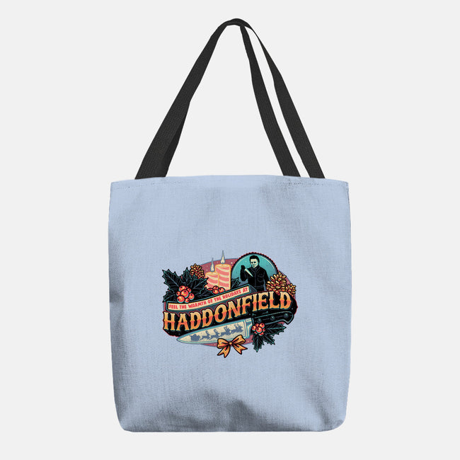 Haddonfield Holidays-None-Basic Tote-Bag-glitchygorilla