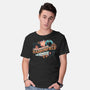 Haddonfield Holidays-Mens-Basic-Tee-glitchygorilla