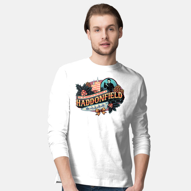 Haddonfield Holidays-Mens-Long Sleeved-Tee-glitchygorilla