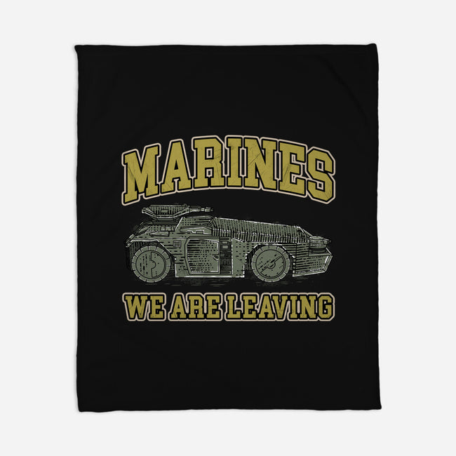 Marines We Are Leaving-None-Fleece-Blanket-rocketman_art