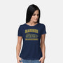 Marines We Are Leaving-Womens-Basic-Tee-rocketman_art