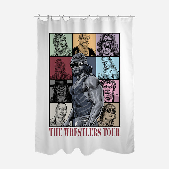 The Wrestlers Tour-None-Polyester-Shower Curtain-zascanauta