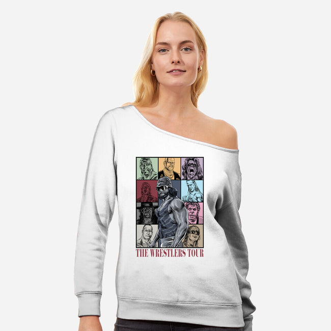 The Wrestlers Tour-Womens-Off Shoulder-Sweatshirt-zascanauta