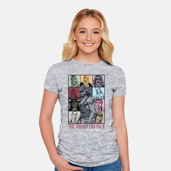 The Wrestlers Tour-Womens-Fitted-Tee-zascanauta